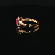 22K Gold Radiance, Stunning Ruby Center