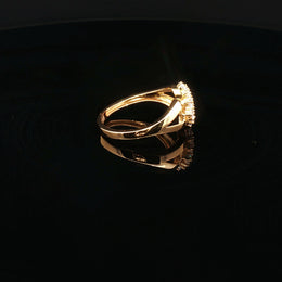 22K Yellow Gold Brilliance, Sparkling CZ