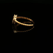 Luxury Design, MOP Beaded 22K Gold Ring
