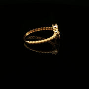 Luxury Design, MOP Beaded 22K Gold Ring