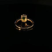 22K Gold Brilliance, Emerald & CZ Accents