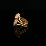 Elegant Clover MOP in 22K Gold