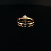 Classic Solitaire, Brilliant CZ in 22K Gold