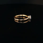 Classic Solitaire, Brilliant CZ in 22K Gold