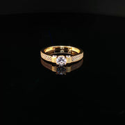 Cherished Moments, 22K Gold CZ Ring
