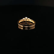 Cherished Moments, 22K Gold CZ Ring