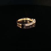 Cherished Moments, 22K Gold CZ Ring